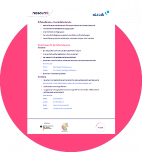 Handout einfache Sprache