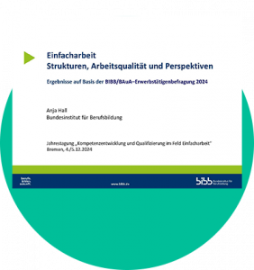 Jahrestagung 2024 – Anja Hall: Einfacharbeit – Strukturen, Arbeitsqualität und Perspektiven